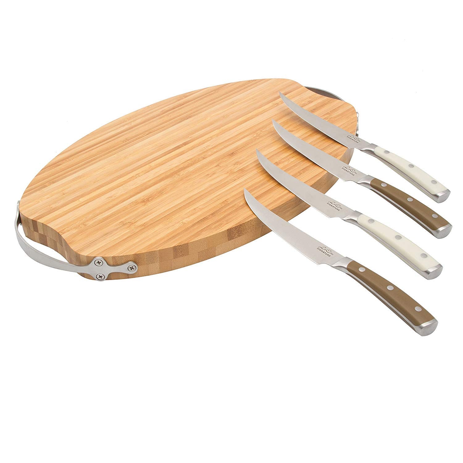 La Cote Signature Series Knife Set High Carbon German Steel ABS Handle (Steak Knives & Fork Set)