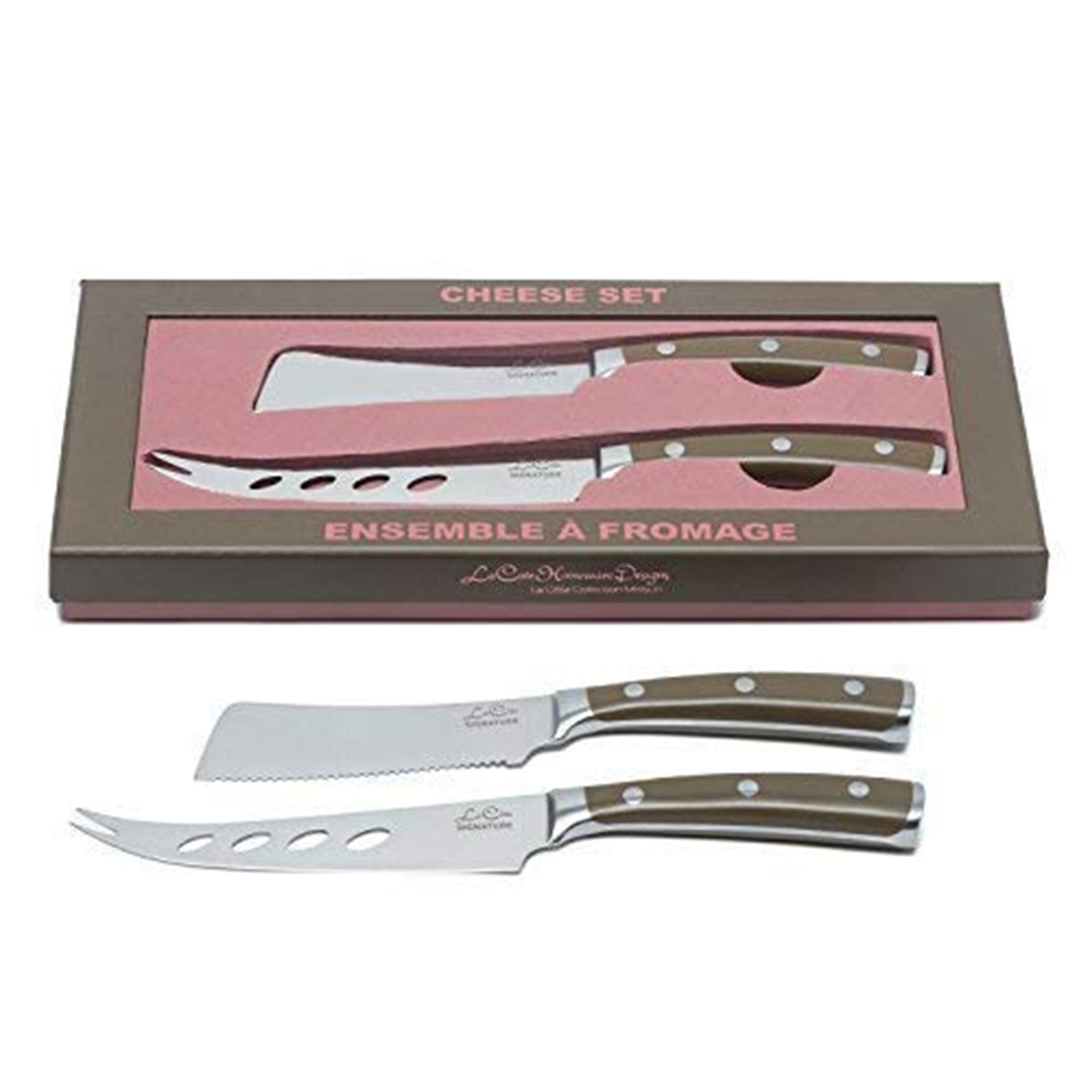 La Cote Signature Series Knife Set High Carbon German Steel ABS Handle (Cheese & Bread Knife Set)