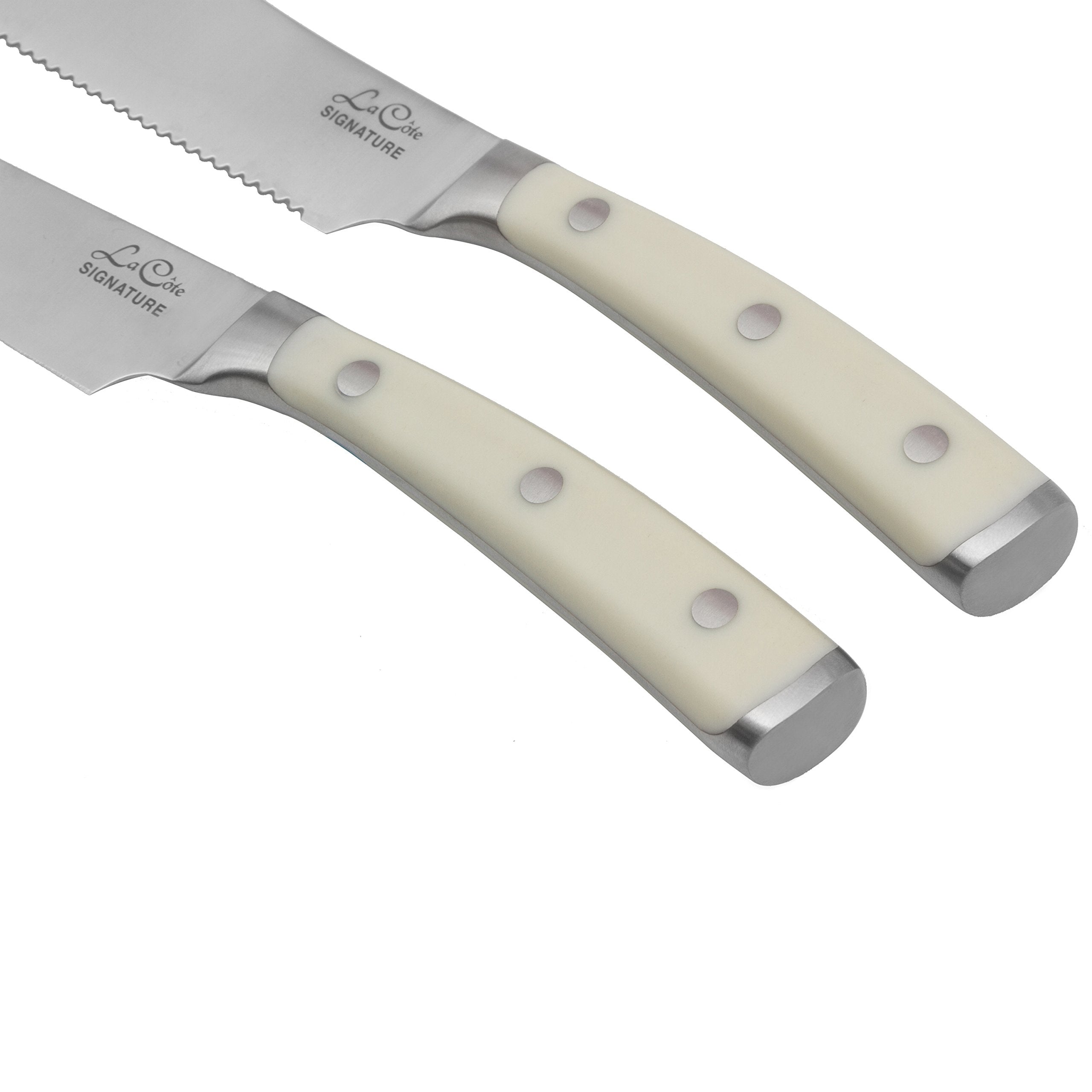 La Cote Signature Series Knife Set High Carbon German Steel ABS Handle (Cheese & Bread Knife Set)