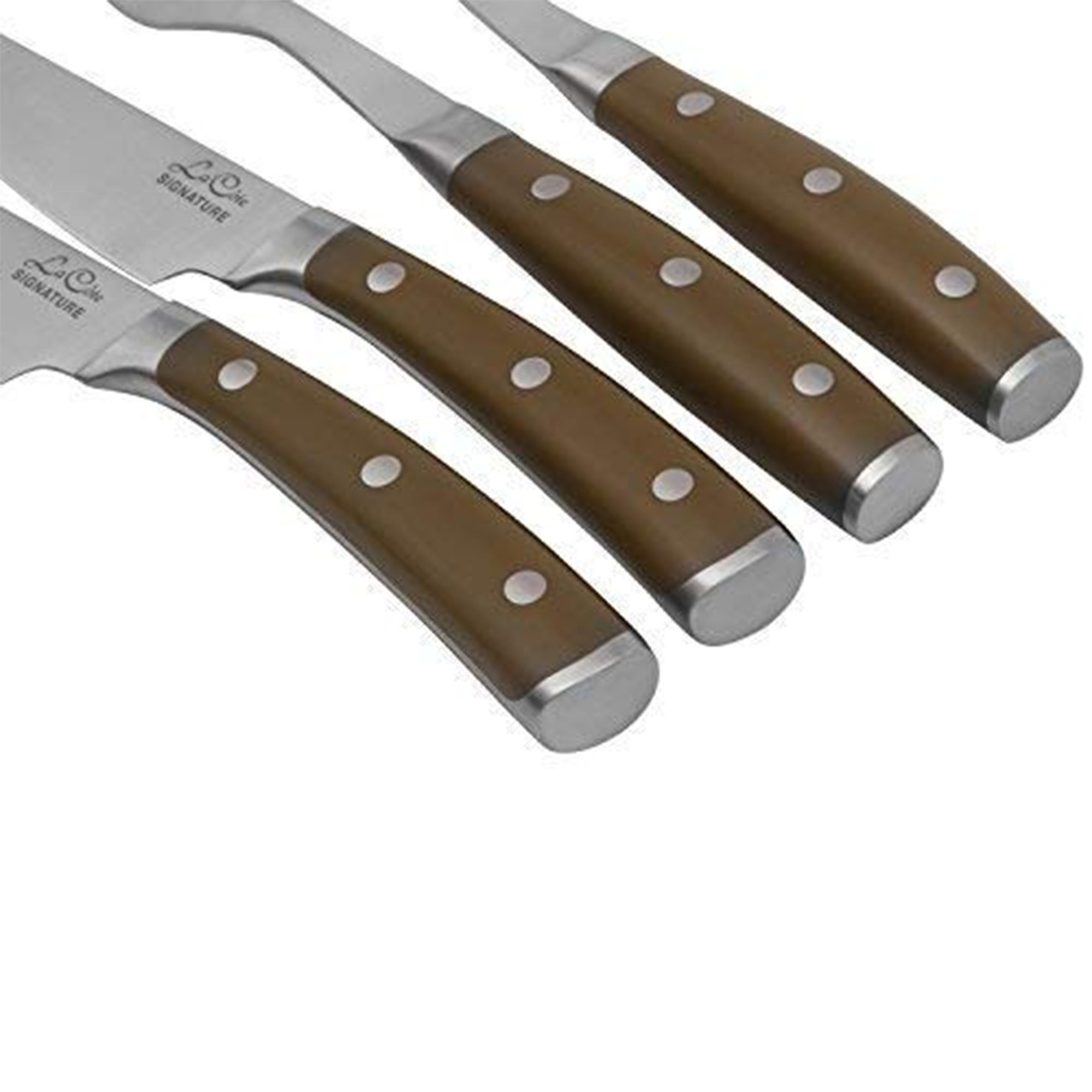 La Cote Signature Series Knife Set High Carbon German Steel ABS Handle (Steak Knives & Fork Set)