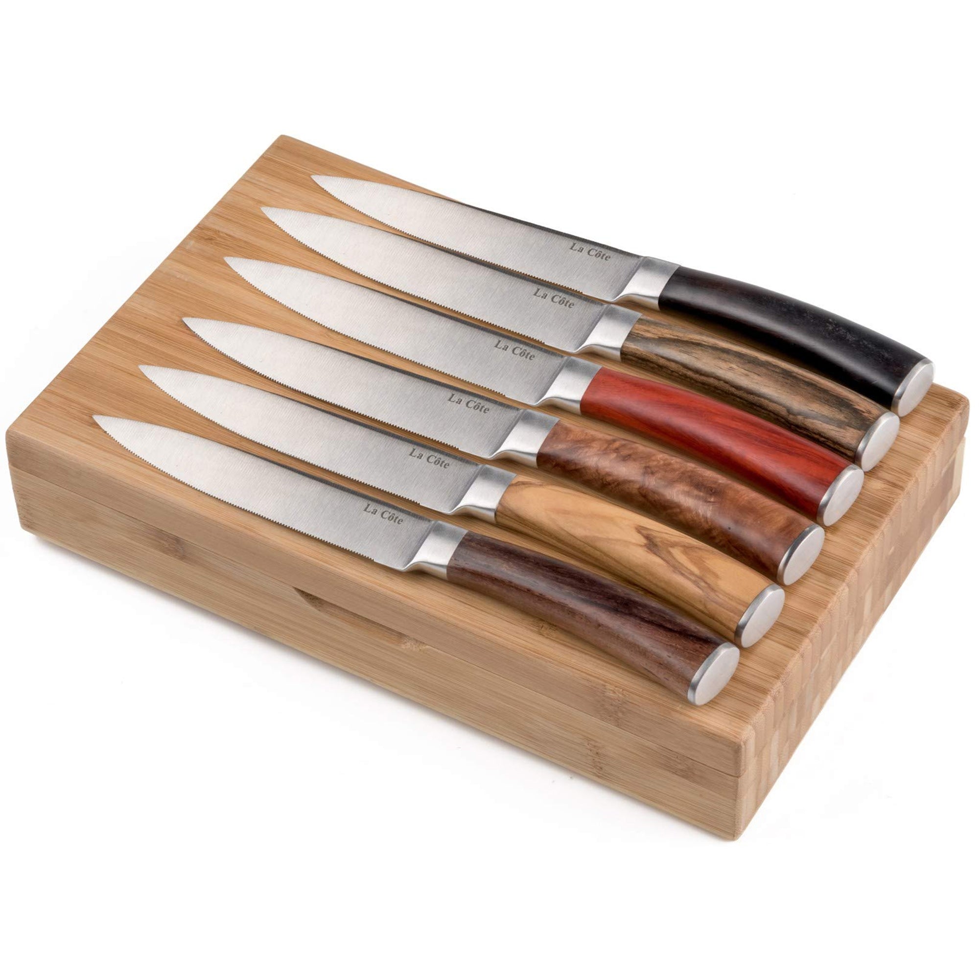 6 Piece Steak Knives Set Japanese Stainless Steel (With Gift Box)