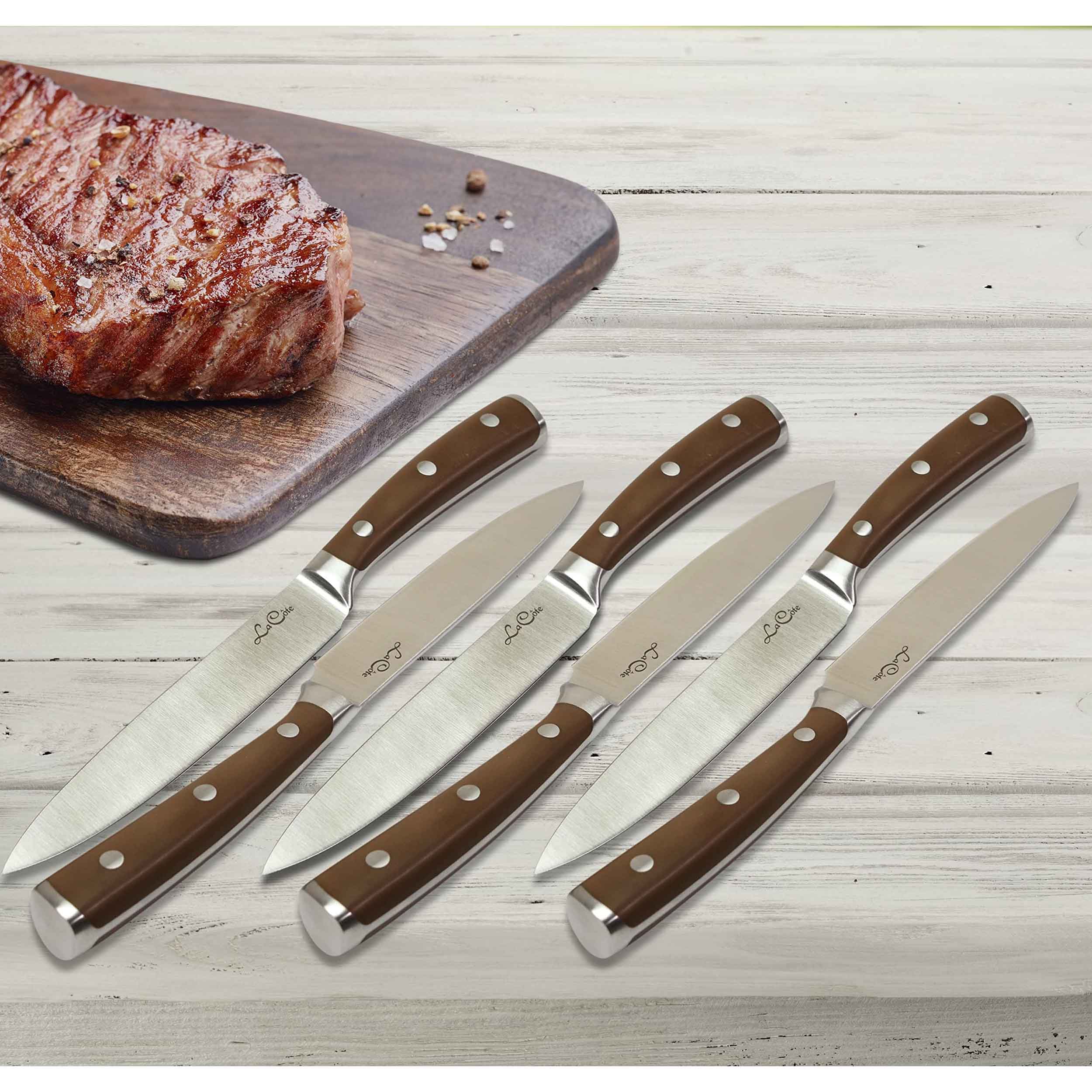 6-Piece Straight-Edge Japanese Steak Knife Set