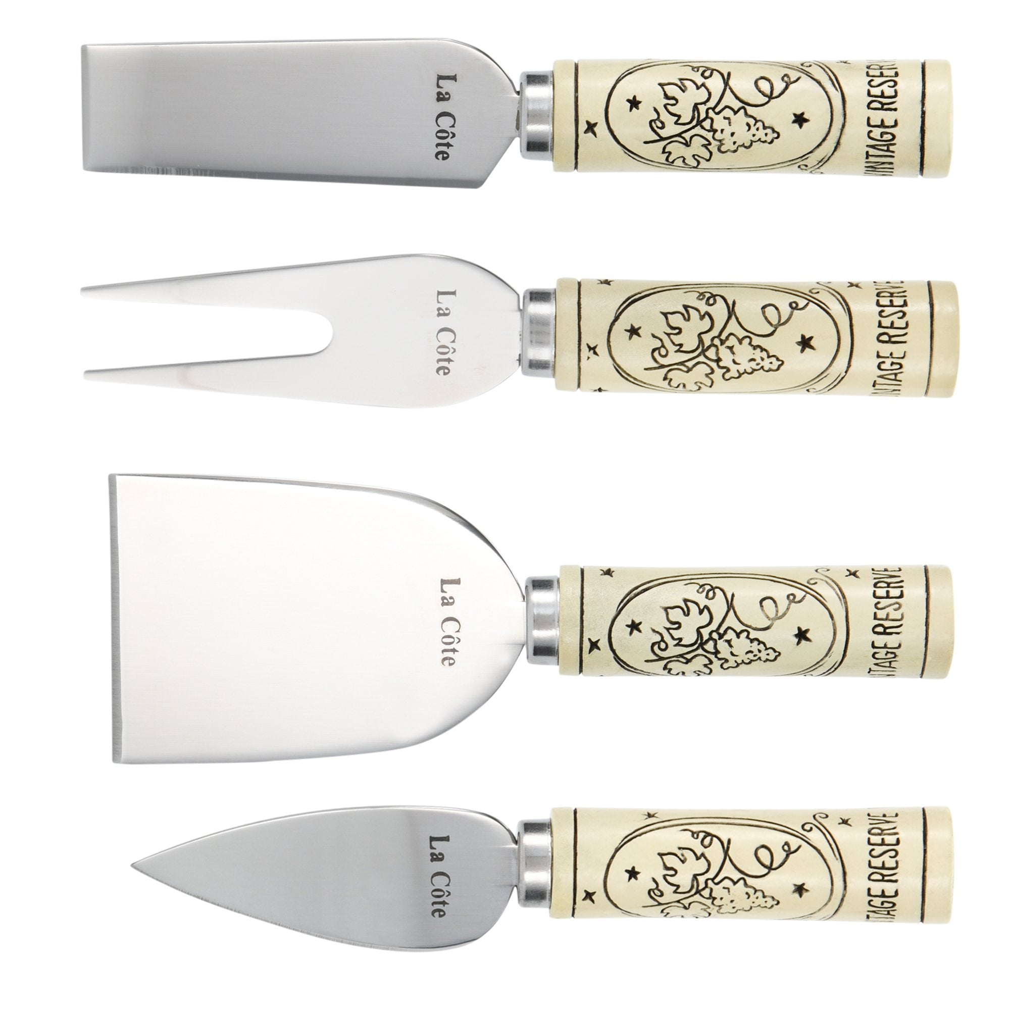 La Cote 4 piece Cheese Knife Set in Gift Box